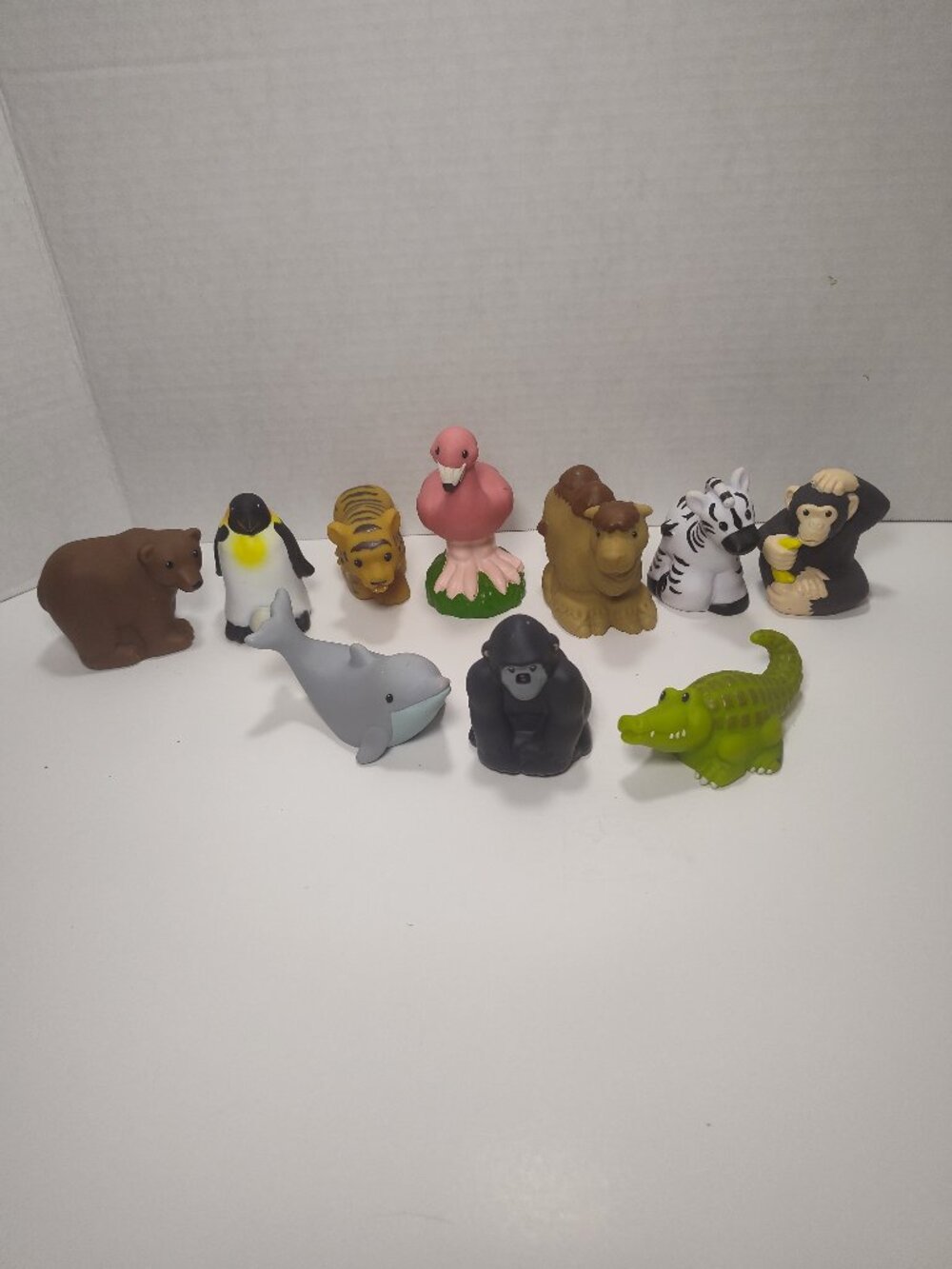 Fisher-Price Little People Animal Figures Lot of 10 Bear Tiger Zebra Lion